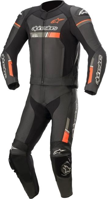 Alpinestars GP Force Chaser Leather Suit 2 Pc Black/Red Fluo 54 Dvojdielna moto kombinéza