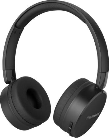 Thomson WHP6011BT Bluetooth, káblové Hi-Fi slúchadlá On Ear na ušiach Headset, regulácia hlasitosti čierna