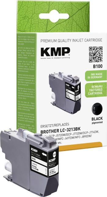 KMP Ink cartridge náhradný Brother LC-3213BK kompatibilná Single čierna B100 1539,4001