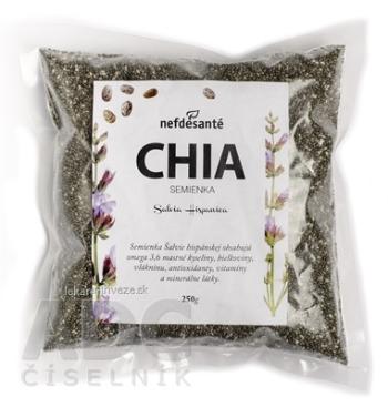 nefdesanté CHIA semienka semená Šalvie (Salvia Hispanica) 1x250 g