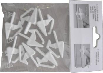 Alutec 05310 posuvné uzávery pre plastové zásobníky    biela 8 ks