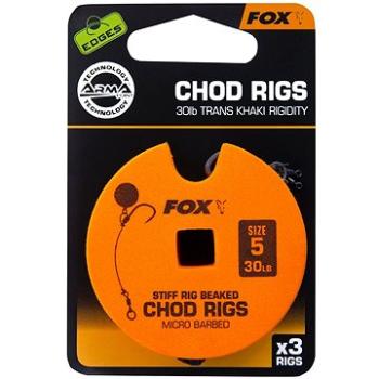 FOX Standard Chod Rigs Barbed Veľkosť 5 30 lb 3 ks (5055350289273)