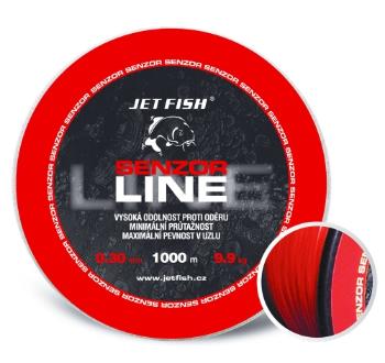 Jet fish senzor line red 1000 m-priemer 0,28 mm / nosnosť 8,6 kg