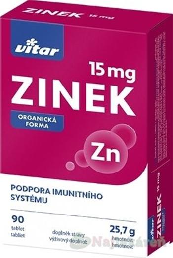 VITAR Zinok 15 mg 90 tabliet