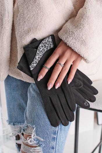 Čierne rukavice Marie