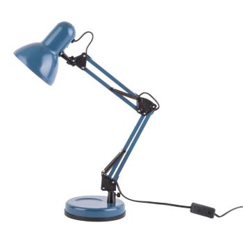 Modrá stolová lampa s čiernymi detailmi Leitmotiv Hobby, ø 12,5 cm
