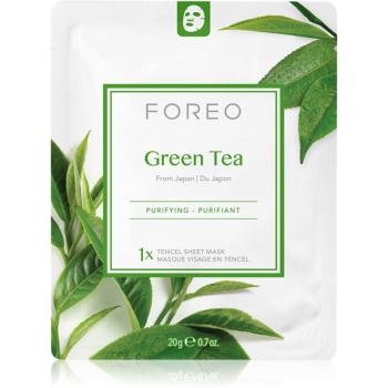 FOREO Farm to Face Sheet Mask Green Tea plátenná maska s upokojujúcim účinkom pre zmiešanú pleť 3x20 ml