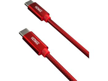 Kábel YENKEE YCU C101 RD USB-C/USB-C 2.0 1m Red