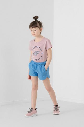 Detské krátke nohavice 4F jednofarebné, nastaviteľný pás