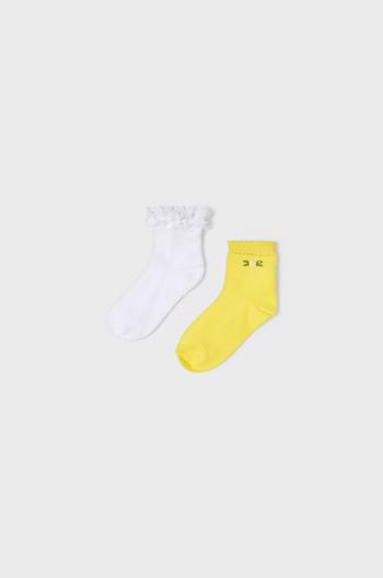 Detské ponožky Mayoral žltá farba