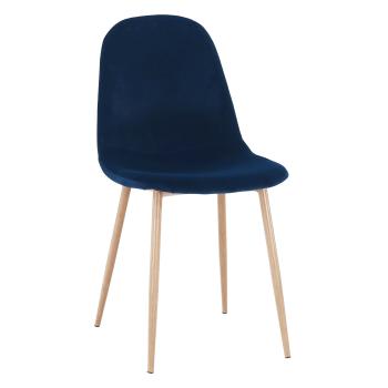 Stolička, modrá Velvet látka/buk, LEGA RP1, rozbalený tovar