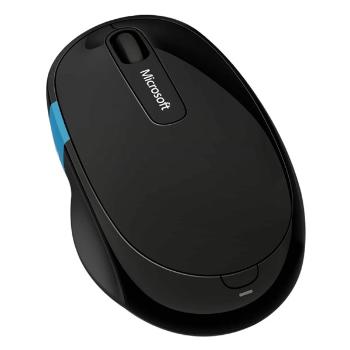 Microsoft Myš Sculpt Comfort Mouse, 4000DPI, 2.4 [GHz], optická, 6tl., bezdrôtová, čierna, 2 ks AA, klasická, BlueTrack