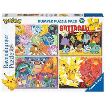 Ravensburger 056514 Pokémon 4× 100 dielikov (4005556056514)