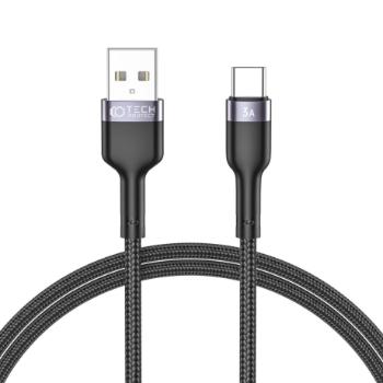 Tech-Protect Ultraboost kábel USB / USB-C 3A 1m, čierny