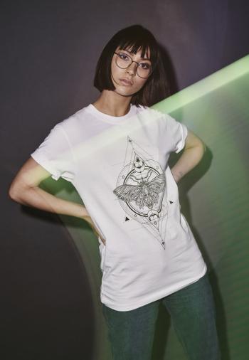 Mr. Tee Ladies Moth Tee white - XS