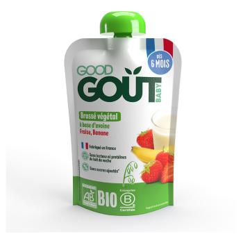 GOOD GOUT Ovsený dezert s jahodou a banánom 6m+ BIO 90 g