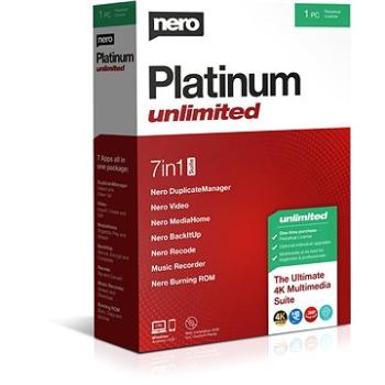 Nero Platinum Unlimited 7 v 1 CZ (elektronická licencia) (EMEA-12220015/1445)