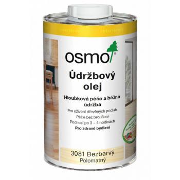 OSMO Údržbový olej 1 l 3081 - bezfarebný hodvábny polomat