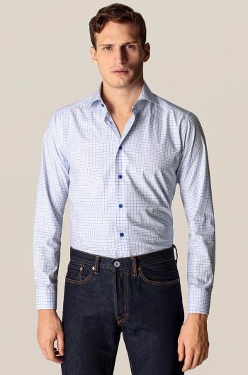 Bavlnená košeľa Eton pánska, slim, s talianskym golierom