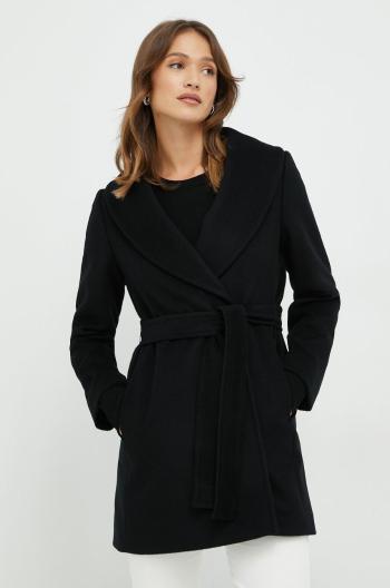 Vlnený kabát Pennyblack čierna farba, prechodný