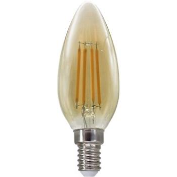 LED Filament Candle žiarovka Amber C35 5 W / 230 V / E14 / 2 700 K / 620 Lm / 360° / Dim (FLAM5WWDIMAM)