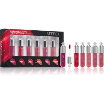 Affect 6 Mini Long-Lasting Liquid Lipsticks sada tekutých rúžov