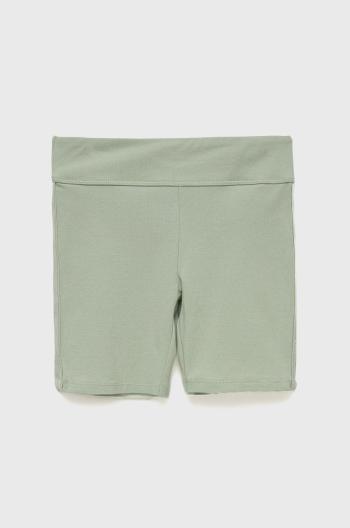 Detské krátke nohavice Guess zelená farba, s nášivkou,