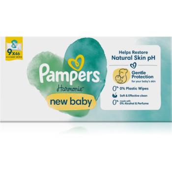 Pampers Harmonie New Baby vlhčené čistiace obrúsky pre deti 414 ks