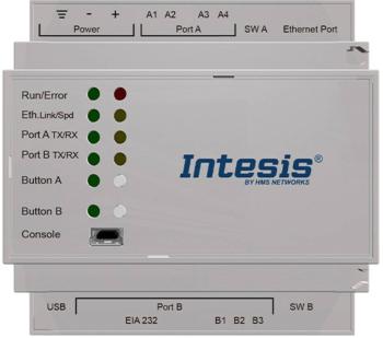 Intesis INBACMBM2500000 Modbus/BACnet brána RS-485, Ethernet    24 V/DC 1 ks