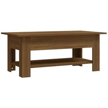 SHUMEE Konferenčný stolík hnedý dub 102 × 55 × 42 cm drevotrieska, 813076