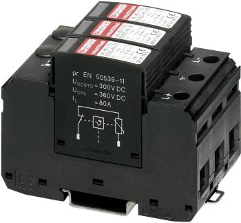Phoenix Contact 2801163 VAL-MS-T1/T2 600DC-PV/2+V zvodič pre prepäťovú ochranu  Přepětová ochrana pre: fotovoltaické zar