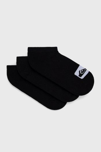 Ponožky Quiksilver (3-pak) pánske, čierna farba
