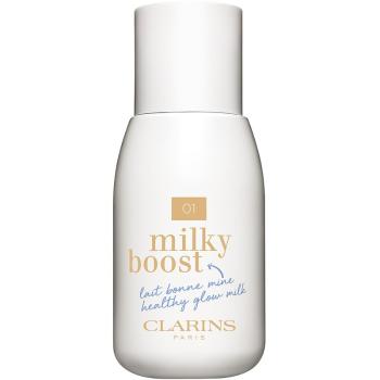 Clarins Milky Boost tónovacie mlieko pre zjednotenie farebného tónu pleti odtieň 01 Milky Cream 50 ml