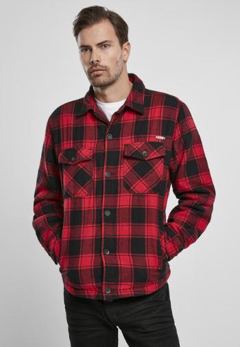 Brandit Lumberjacket red/black - S