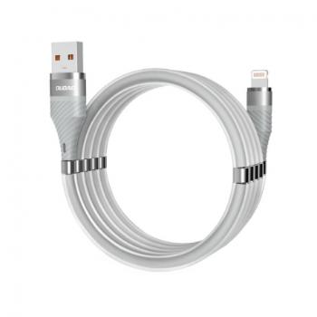 Dudao Self Organizing magnetický kábel USB / Lightning 5A 1m, sivý (1xsL light gray)