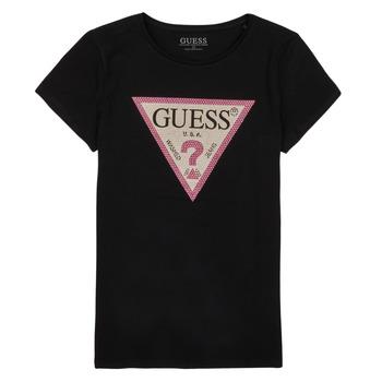 Guess  Tričká s krátkym rukávom SS T SHIRT  Čierna