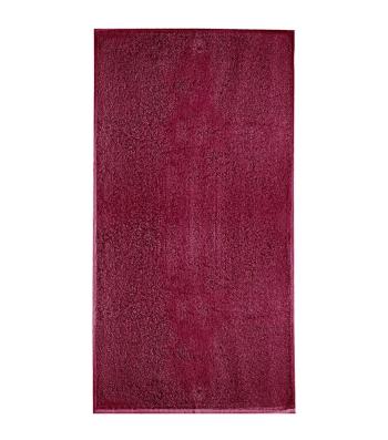 MALFINI Osuška bez bordúry Terry Bath Towel - Marlboro červená | 70 x 140 cm