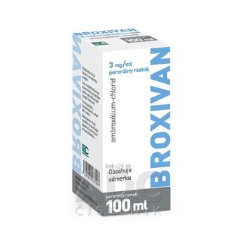 BROXIVAN 3 mg/ml perorálny roztok