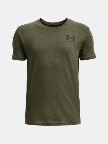 Under Armour UA Sportstyle Left Chest SS Tričko detské Zelená