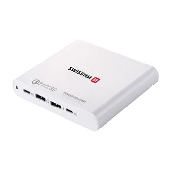 Swissten nabíjačka pre notebook 87 W, 2× USB,  2× USB-C (22013340)