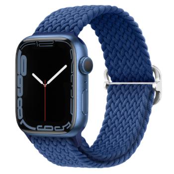 BStrap Elastic Nylon remienok na Apple Watch 42/44/45mm, cold blue (SAP013C30)