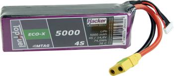 Hacker akupack Li-Pol 14.8 V 5000 mAh Počet článkov: 4 20 C SoftCase XT90