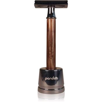 Pandoo Bamboo Safety Razor holiaci strojček + náhradná hlavica 10 ks Slim Handle 1 ks