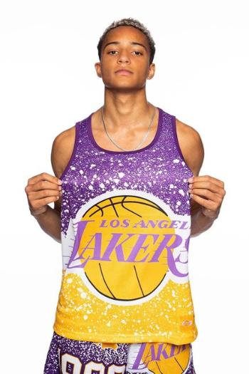 Mitchell & Ness tank top Los Angeles Lakers Jumbotron Sublimated Tank light gold - L