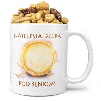 Hrnček Najlepšia dcéra pod slnkom (Náplň hrnčeka: Zmes slaných orieškov)