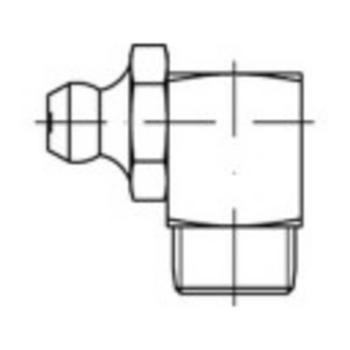 TOOLCRAFT Kužeľovitá maznica  Pozinkovaná oceľ, kvalita 5,8 M10 100 ks