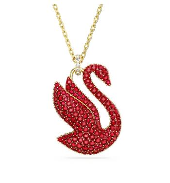 Swarovski Oslnivý pozlátený náhrdelník s Labutou Iconic Swan 5647871