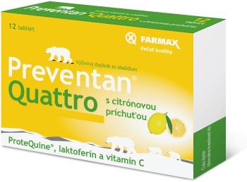 Preventan Farmax Quattro s citrónovou príchuťou 12 tabliet