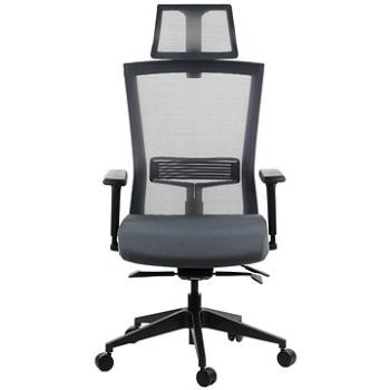 Otočná stolička s výsuvným sedákom HOPE Grey so samosvorným mechanizmom (Stema_5903917403887)