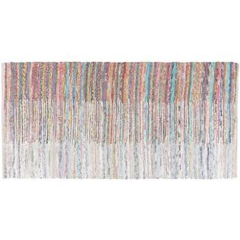 Farebný tkaný bavlnený koberec 80 × 150 cm MERSIN, 57558 (beliani_57558)